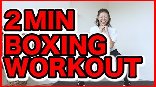 2MIN BOXING WORKOUT /APARTMENT FRIENDLY/ NO JUMP/ NO EQUIPMENT