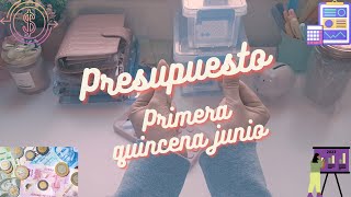 PRESUPUESTO 1RA QUINCENA JUNIO | El presupuesto para mi hogar | Cómo llevo las finanzas de mi casa