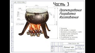 Банный чан своими руками (Часть 3) Проектирование, Разработка, Изготовление, Чертежи