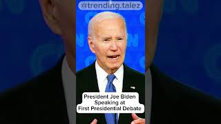 Joe Biden at the Presidential Debate  #JoeBiden #PresidentialDebate #Biden2024 #PoliticalDebate