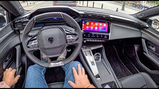 NEW Peugeot 408 GT 2024 [1.6 225 hp] |0-100| POV Test Drive #2166 Joe Black