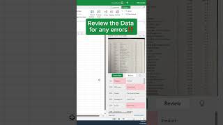 Extract Data from Picture in Excel‼️ #excel