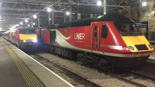 43319 Engine Startup as 91107 arrives into Edinburgh Waverley