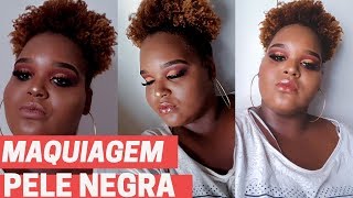 Semi Cut Crease em pele negra usando produtos BBB