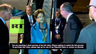 Australia: Dilma Rousseff arrives ahead of G20 in Brisbane