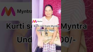 Myntra kurti set Under Rs. 700| Rakshabandhan Kurti set #ethnicwear #myntra #chicwithshiwi