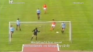 Netherlands totalfootball creates a chance for Cruyff #WorldCup74