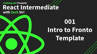 React Intermediate: Introduction to Fronto Template - [001]