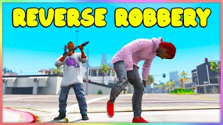 GTA 5 RP - REVERSE ROBBING PEOPLE BUT I GIVE THEM DRUGS