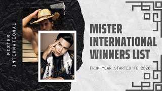 Mister International Winners up to 2020 by Country & Continent | Winners List