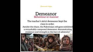 #wordoftheday #demeanor #learnenglish #advancedenglish #behaviour #conduct #manner #11July2024