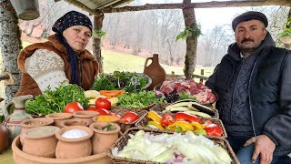 Готовим Думляма на Костре в Казане