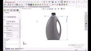 Wyznaczanie poziomu płynu SOLIDWORKS, Fluid level