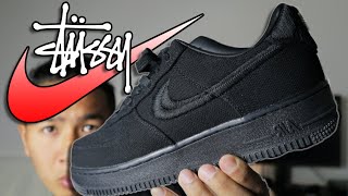 Nike Air Force 1 x Stussy Black Review in Under 3 Minutes!!