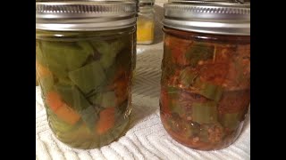 Canning Tomatoes & Okra, Bell Peppers, and WATER