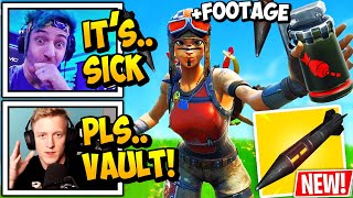 Streamers React to *NEW* "AIRSTRIKE" Item (FOOTAGE) In Fortnite!