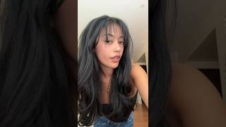 sharing this on here because TikTok loved it -  this is your sign to get wispy bangs 🩷 #wispybangs