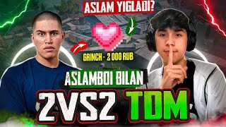 🤯ASLAMBOI BILAN 2VS2 TDM😱ASLAM YIG’LADI?😳