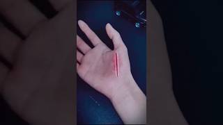 Fake cuts on hand | Art illusion #tattoolover #painting #tattooart #bodytattoo #art #artists