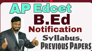 AP B.Ed-2023 Notification |AP EdCET-2023| |AP EdCET Model Papers| |B.ed Methods| by |Model Ideas|