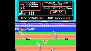 Нереальные спортивные рекорды в Track & Field. TAS speedrun. Dendy emulator.