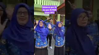 Kolaborasi guru SD dan guru PAUD/TK selama masa pengenalan lingkungan sekolah SDN Cikande Permai