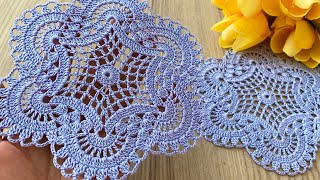 INCREDIBLE  and Very Stylish Crochet Hexagon Motif Pattern❗️Blouse, Runner Tutorial