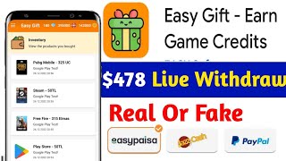 Easy Gift App | Google Play Gift Card Earning App | Free Redeem Code | New Redeem Code Earning App