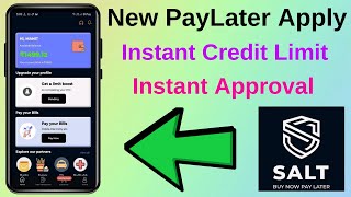 New PayLater App Credit Limit Apply Instant Approval