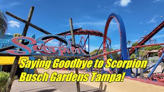 Busch Gardens Tampa - Saying Goodbye to Scorpion. Sky Ride, Montu, Cheetah Hunt, and Phoenix Rising!