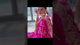 jaipuri hand bandej lahriya saree with gota pati hand work saree sute lahngas