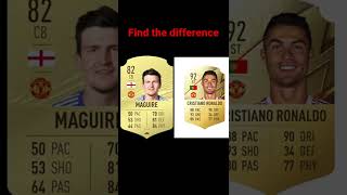 Find the difference ( man united Fifa cards )