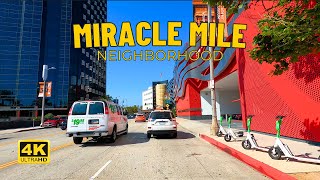 Driving Miracle Mile Neighborhood - Mid Wilshire Central Los Angeles - California [4k UHD] May 2024