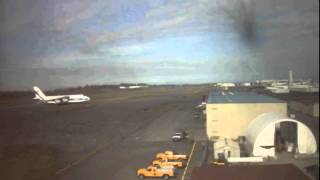 Volga-Dnepr Antonov An-124 RA-82047 into Boeing Everett Paine (Webcam Capture)