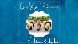 Fitness & Rhythm group yoga activity|Group yoga performance | Musical Group yoga #yoga #fitness