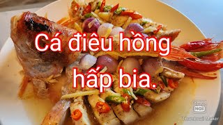 Món ngon ngày Tết: Phượng hoàng tắm bia/Cá điêu hồng hấp bia cuốn bánh tráng, đẹp mắt và thơm ngon.