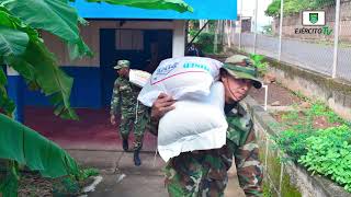 5 Comando Militar Regional trasladó alimentos en beneficio de 1,336 estudiantes de Juigalpa