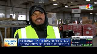 National Truck Driver Shortage: CNBC’s Frank Holland Reports from XPO Facility