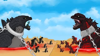 Evolution of HEAD GODZILLA vs Evolution of HEAD SHIN GODZILLA: POWER LEVELS / CARTOON ANIMATION