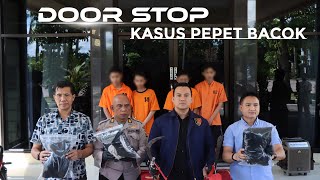 DOOR STOP UNGKAP KASUS PENGEROYOKAN/ PENGANIAYAAN/ PEPET BACOK DI POLRES NGANJUK