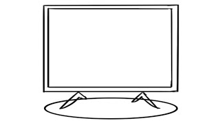 LED TV DRAW || How to draw a Tv step by step