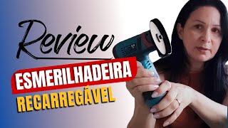 ESMERILHADEIRA  LIXADEIRA RECARREGÁVEL 76mm 12V Sem fio