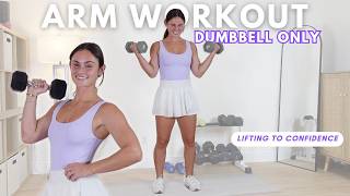 BOOST YOUR CONFIDENCE WITH THIS ARM WORKOUT #dumbbell