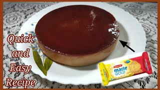 Caramel Pudding recipe with Marie Biscuit|How to make biscuit pudding|Cakes by Ana|Ep 35