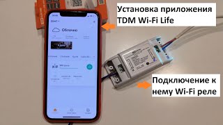 Установка мобильного приложения TDM Wi-Fi Life и подключение к нему Wi-Fi реле ВФ-МК1-01