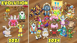 Seasonal Shanty Evolution - Full Songs (All Common, Rare & Epic) | My Singing Monsters