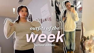 WHAT I WEAR IN A WEEK 👚|| SCHOOL