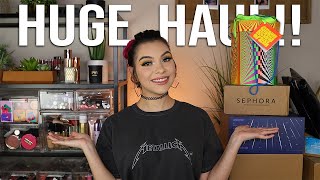 2021 HUGE HAUL! PR UNBOXING  NEW MAKEUP RELEASES | SEPHORA HAUL | LUSH HAUL & MORE! NEW FINDS!