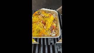 Singapore noodles stir fry on the BBQ