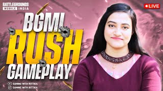 BGMI LIVE Girl Gaming Rush Games Livik Facecam ❤️ Teamcode #custom #bgmi #bgmilive #pubgmobile #yt